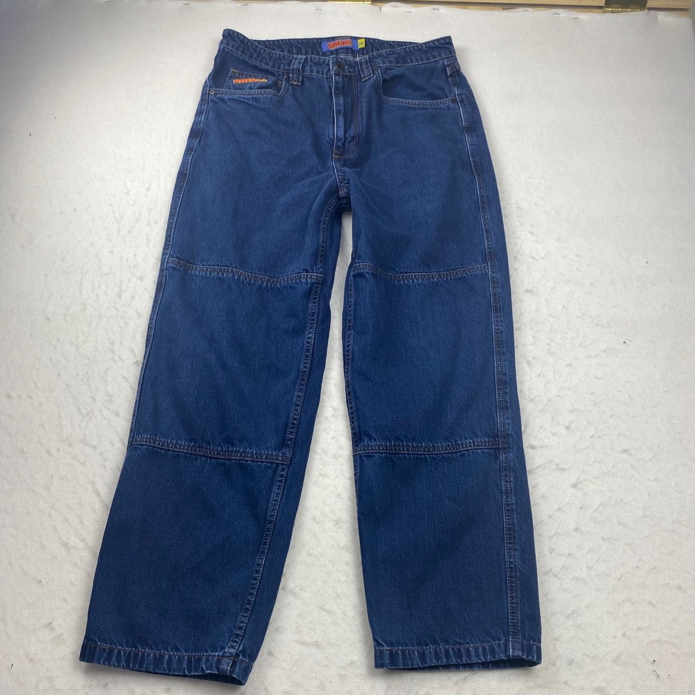 Empyre Relax Baggy Skate Jeans Blue Denim Size 30 Y2K 90s Vintage Style
